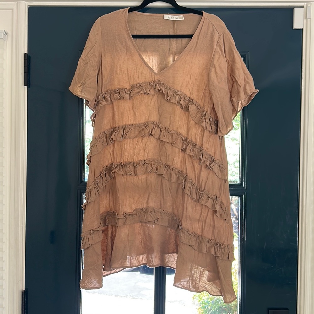 Vici collection - mustard seed dress brown